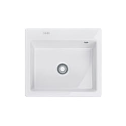 Vier Mythos mtk 610-58 Céramique - 580 x 510 mm - Blanc Uni Franke
