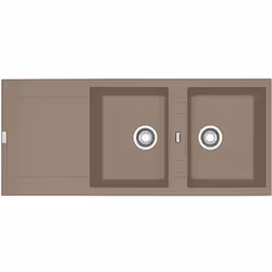 Présentation Dimensions : 1160 x 500 mm Découpe : 1140 x 480 mm Bassins : 2 x 335 x 425 x 205 mm Caisson : 900 mm A encastrer ...