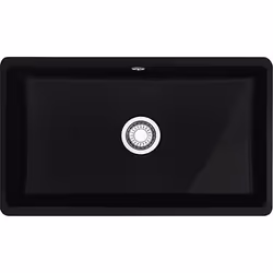 Franke Kubus KBK 110-70 Fraceram Onyx, Evier encastré, Rectangulaire, Noir, 1 bols, Rectangulaire, 705 x 385 mm