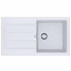 FRANKE   SUD 611-78 évier en Tectonite Blanc Polaire - 114.0496.090