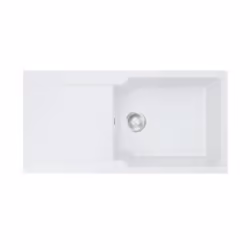 Mepamsa 114.0506.721, Evier à poser, Rectangulaire, Blanc, 1 bols, Rectangulaire, 525 x 430 mm