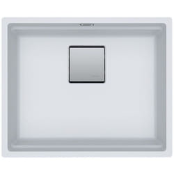 Franke - Kubus 2 kng 110-52 Fragranit+ Évier de cuisine sous-plan Blanc glace