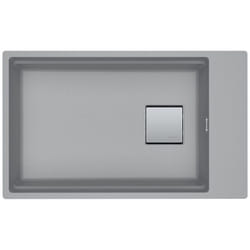 Franke Kubus 2 KNG 110-62 Fragranit+ Évier de cuisine sous-plan Pierre grise