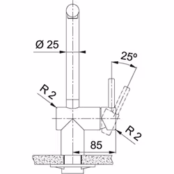 Franke Atlas Neo Acier inoxydable