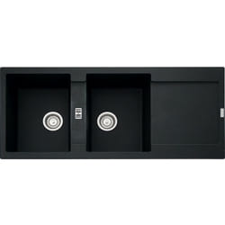Franke - Evier à encastrer 90cm onyx avec siphon 459471
