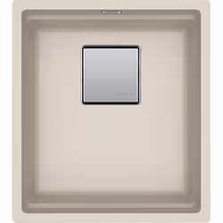 Franke Kubus 2 KNG 110-37, Evier encastré, Rectangulaire, Fragranite, Sable, 1 bols, Rectangulaire