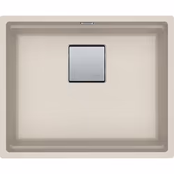 Franke Kubus 2 KNG 110-52, Evier encastré, Rectangulaire, Fragranite, Sable, 1 bols, Rectangulaire