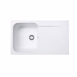 Mepamsa 114.0530.457, Evier à poser, Rectangulaire, Blanc, 1 bols, Rectangulaire, 365 x 420 mm