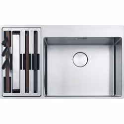 Franke BWX 220-54-27 TL Evier à poser Rectangulaire Acier inoxydable
