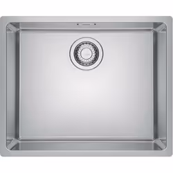 Évier de cuisine en acier inoxydable MRX 210/610-50 sous-meuble à partir de 600 mm montage linéaire/montage sur plan avec bor ...