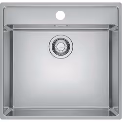 Évier de cuisine en inox MRX 210/610-50 T meuble bas à partir de 600 mm montage à encastrer ou à fleur de plan trop-plein cac ...