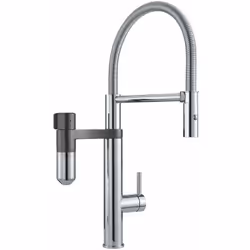 DESCRIPTION GÉNÉRALE Le mitigeur Franke VITAL SEMI-PRO permet d'obtenir de l'eau filtrée grâce à un système de filtration int ...