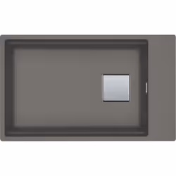 Présentation Cuve Kubus 2.0 Fragranit KNG 110-62 - Stone - Manuel - 760 x 460 x 200 mm (sous-meuble 80 cm) - Franke La cuisin ...