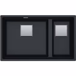 Présentation Cuve Kubus 2.0 Fragranit KNG 120 - Onyx - Manuel - 760 x 460 x 200 mm (sous-meuble 80 cm) - Franke La cuisine es ...
