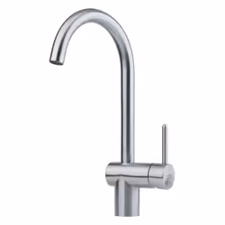 LEDA NEO (728805 / 7612985728805 / 115.0590.046) Mitigeur à bec en INOX Rotation du bec sur 180° Embase ø 45 mm Perçage ø 35  ...