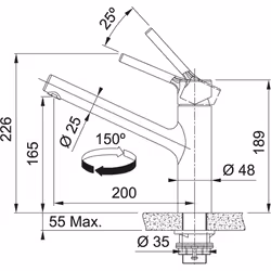 Franke 750349 Acier inoxydable