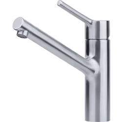 Mitigeur de cuisine sous fenêtre couleur : inox matériau : inox mitigeur sans douchette rotatif sur 120° rabattable sous fenê ...