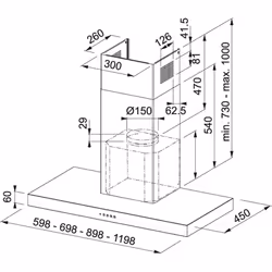Franke Format FDF EV8 90 BK Îlot Noir 700 m³/h B