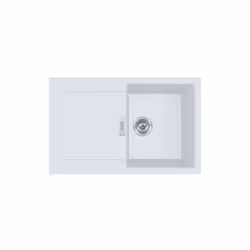 Description générale Évier de cuisine Franke Sirius 2.0 S2D 611-100 en Tectonite blanc, conçu pour s'intégrer parfaitement da ...