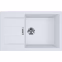 Franke SIRIUS - 2.0 S2D 611-78 Tectonite® Evier à encastrer avec bac XL Blanc