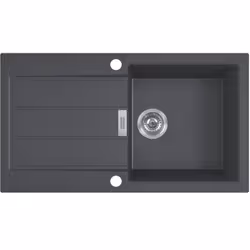 Caractéristiques de l'évier Franke Sirius 2.0 S2D 611-100 Tectonite Noir : . Dimensions (mm) : 780 × 435 x 200 Dimensions bas ...