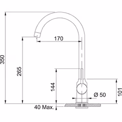 Franke 115.0622.943 robinet Noir