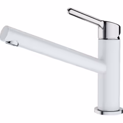 Mitigeur de cuisine Orbit, avec fonctions d’économie d’eau chaude conception : chrome/fragranite blanc glace (peinture) mitig ...