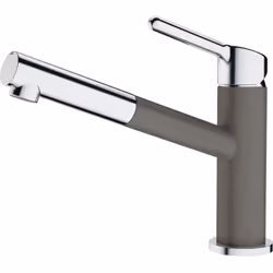 Franke Orbit, Vers le haut, Chrome, Gris, Laiton, Poignées de levier, Unique, 3/8"