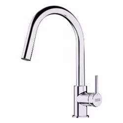 Franke 115.0626.051, Vers le haut, Chrome, Laiton, Poignées de levier, 3/8", Type J