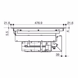 FABER S.p.A. Galileo Smart BK A600 Noir Intégré 60 cm Plaque avec zone à induction 4 zone(s)
