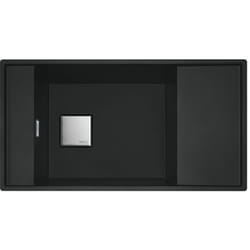 Cuve Fresno Fragranit fng 111-86 Noir mat - Bonde Automatique - 860 x 458 x 195 mm Franke
