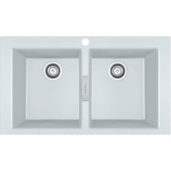 Franke - Sirius 2.0 - Évier en tectonite S2D 620-86, 86x50 cm, blanc 143.0637.160