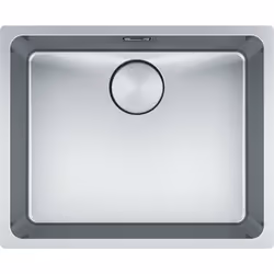Évier de cuisine Mythos, sans égouttoir couleur acier inoxydable matériau inox sous-meuble à partir de 600 mm sans égouttoir ...