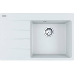 Franke - Centro - Évier en Fragranite cng 611-78 tl / 7, 78x50 cm, blanc-glace 114.0637.505