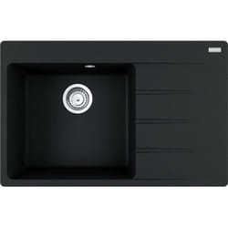 Franke - Centro - Évier en Fragranite cng 611-78 TL/2, 78x50 cm, onyx 114.0637.517
