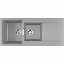 Caractéristiques de la gamme SIRIUS 2 - Evier non percé pour robinetterie (prévoir scie cloche) - Vidage gain de place compre ...