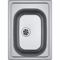 Évier de cuisine Eurostar couleur acier inoxydable matériau inox sous-meuble à partir de 300 mm sans égouttoir dimensions : 3 ...
