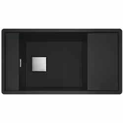 Évier de cuisine FSG 611-88, réversible couleur : noir mat matériau : Fragranit+ finition de surface : Sanitized® convient po ...