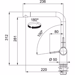 Franke 115.0653.298 robinet Chrome - Vue supplémentaire 6