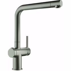 Mitigeur de cuisine Active Twist avec commande du vidage finition de surface inox mitigeur haute pression rotation sur 180° T ...