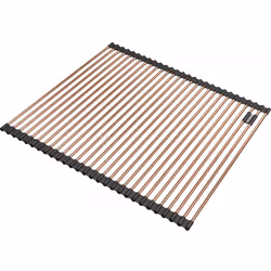 Présentation Égouttoir déroulant rollmat 468 x 440 mm Matériau Inox et couleur Cuivre Idéal pour une bonne hygiène dans votre ...