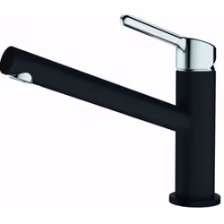Mitigeur de cuisine Orbit, avec fonctions d’économie d’eau chaude conception : chrome/fragranit noir mat (peinture) mitigeur  ...
