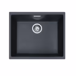 Mepamsa 144.0667.810, Evier à poser, Rectangulaire, Noir, 1 bols, Rectangulaire, 500 x 410 mm