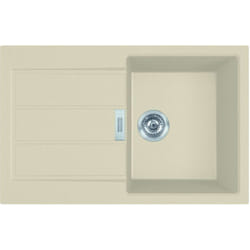 Franke Sirius 2.0 - Évier en tectonite S2D 611-78, 78x50 cm, beige 143.0670.896