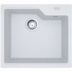 Évier en Fragranit UBG 610-56, montage sur plan couleur : blanc arctique materiál : Fragranit+ sous meuble à partir de 600 mm ...