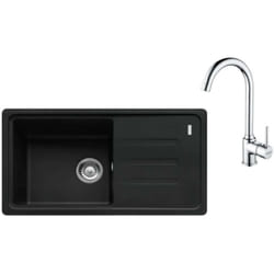 Franke - Colonnes - Set de cuisine G267MČ, évier en fragranit bsg 611-78/39 + robinet fp 9000.031, noir mat / chrome 114.0700.754