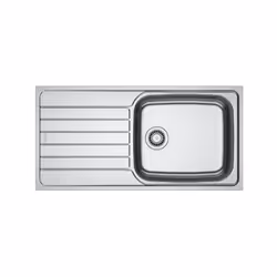 Evier à encastrer 60cm inox 386752 de Franke Evier SPARK, SKX 611-100 Inox Dekor, à encastrer 1000x500 mm. Le choix unique po ...