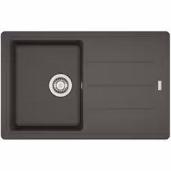 Évier de cuisine en inox, pour montage par le dessus couleur : gris ardoise matériau : fragranite dimensions totales : 780 × ...