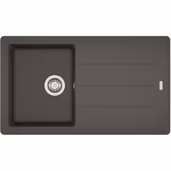 Évier de cuisine en inox, pour montage par le dessus couleur : gris ardoise matériau : fragranite dimensions totales : 860 ×  ...