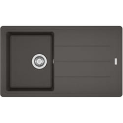 Franke Basis - Evier en fragranite BFG 611-86, 86x50 cm, gris ardoise 114.0713.946